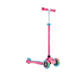 Globber PRIMO PLUS with Lights - Fuchsia Pink / Sky Blue