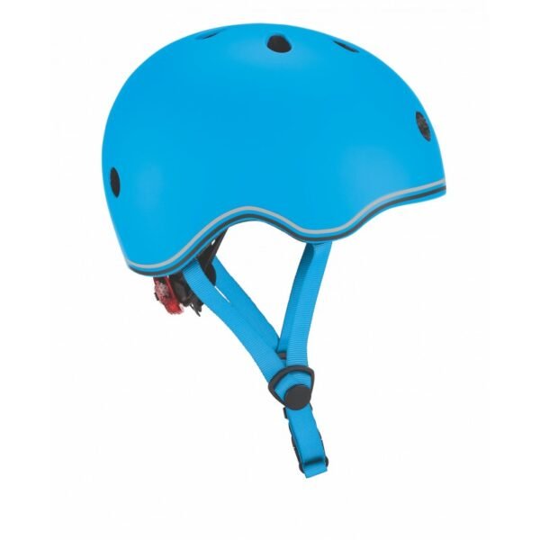 Globber Toddler Helmet w/Flashing LED Light XXS/XS- Sky Blue 45-51cm | Fitness Equipment Store