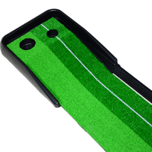 Indoor Practice Putting Green 2.5m Mat Inclined Ball Return Fake Grass 2 Holes | Fitness Equipment Store