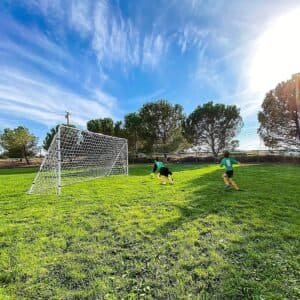 3.6m x 1.9m Portable Soccer Goal Net Steel Post Frame Backyard Football Training Set | Fitness Equipment Store