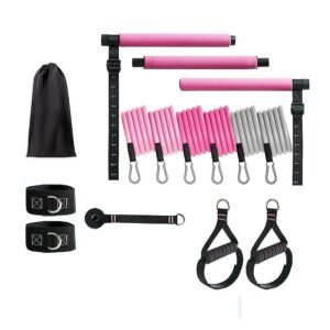 14pc Pilates Bar Kit with Resistance Bands & Belt ‚Äì Multifunctional Fitness Pedal Puller for Home Workout