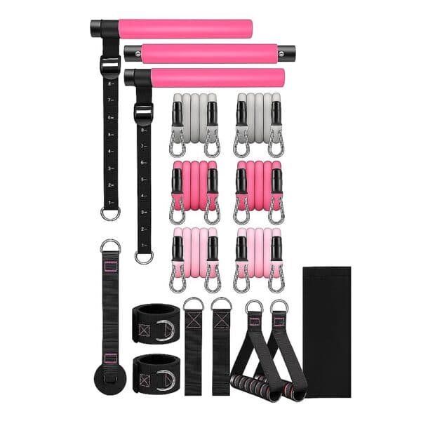14pc Pilates Bar Kit with Resistance Bands & Belt ‚Äì Multifunctional Fitness Pedal Puller for Home Workout | Fitness Equipment Store