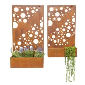Set 2 Nested Floor/Wall 'Circles' Planters 95cm, 80cm