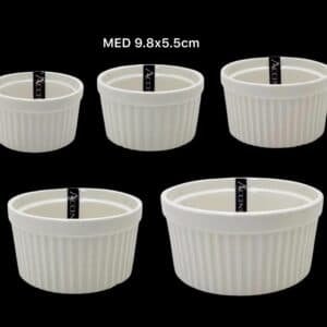 bulk 36 Medium New Bone China Ramekln 10x5cm