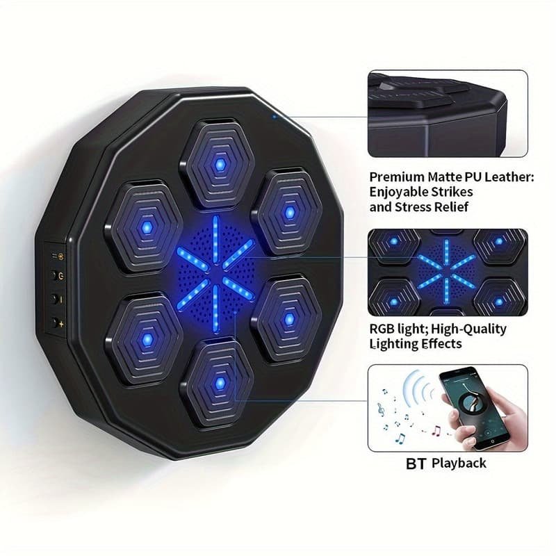 NNETM Smart Wall-Mounted Boxing Trainer with Gloves 2 NNETM Smart Wall-Mounted Boxing Trainer with Gloves - Image 2