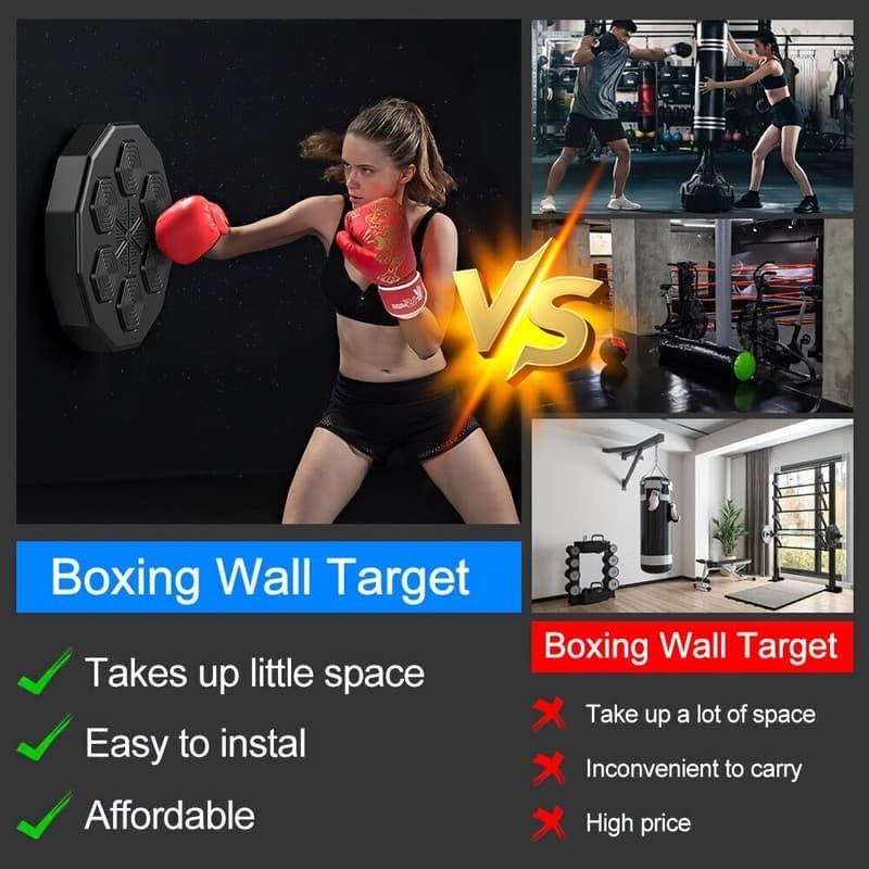 NNETM Smart Wall-Mounted Boxing Trainer with Gloves 5 NNETM Smart Wall-Mounted Boxing Trainer with Gloves - Image 5