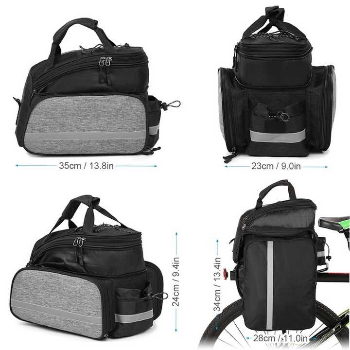 Insulated Bike Rear Rack Bag - Waterproof Storage Bag with Soft PE Padding for Cycling 5 Insulated Bike Rear Rack Bag - Waterproof Storage Bag with Soft PE Padding for Cycling - Image 5