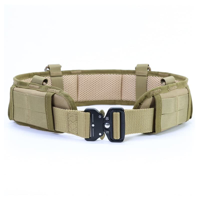 Khaki Tactical Utility Belt with Adjustable Straps and Metal Buckle 1 Khaki Tactical Utility Belt with Adjustable Straps and Metal Buckle