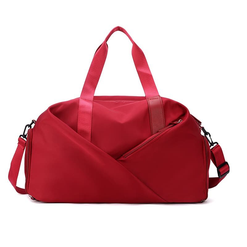 Red Stylish Gym Travel Bag with Shoe Compartment, Lightweight and Durable Design 1 Red Stylish Gym Travel Bag with Shoe Compartment, Lightweight and Durable Design