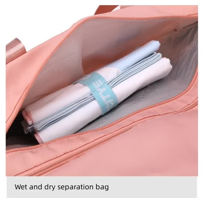 Red Stylish Gym Travel Bag with Shoe Compartment, Lightweight and Durable Design 5 Red Stylish Gym Travel Bag with Shoe Compartment, Lightweight and Durable Design - Image 5