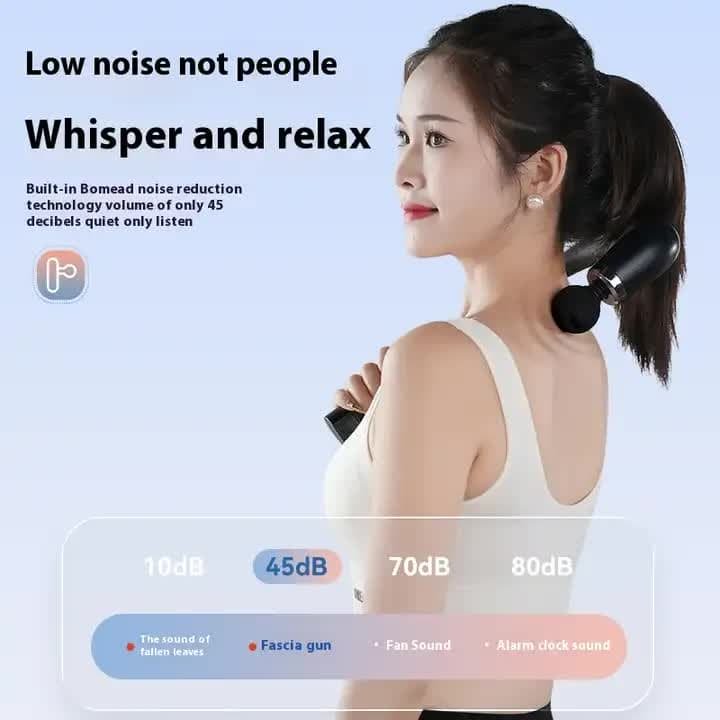 Black Electric Elbow Fascia Gun for Body/Head Relief Portable Silent Body Fatigue Reliever Hot Selling Massager 4 Black Electric Elbow Fascia Gun for Body/Head Relief Portable Silent Body Fatigue Reliever Hot Selling Massager - Image 4