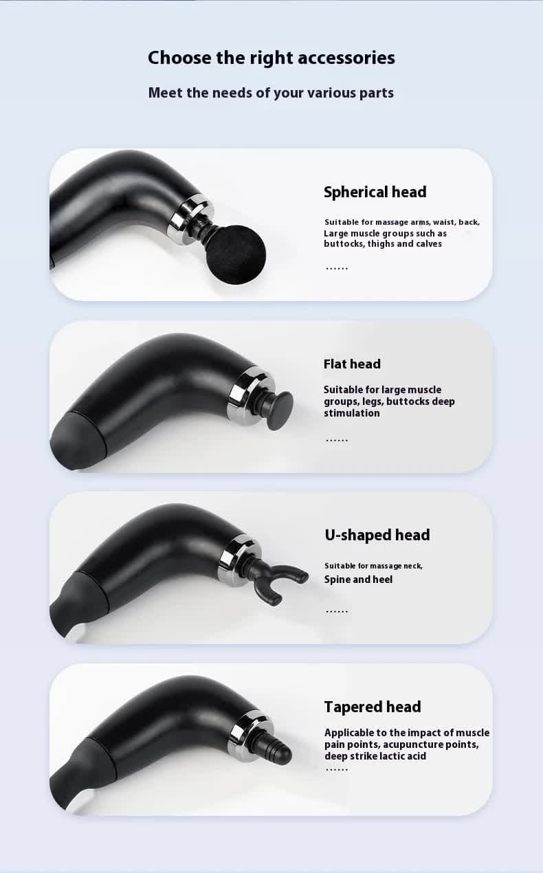 Black Electric Elbow Fascia Gun for Body/Head Relief Portable Silent Body Fatigue Reliever Hot Selling Massager 5 Black Electric Elbow Fascia Gun for Body/Head Relief Portable Silent Body Fatigue Reliever Hot Selling Massager - Image 5