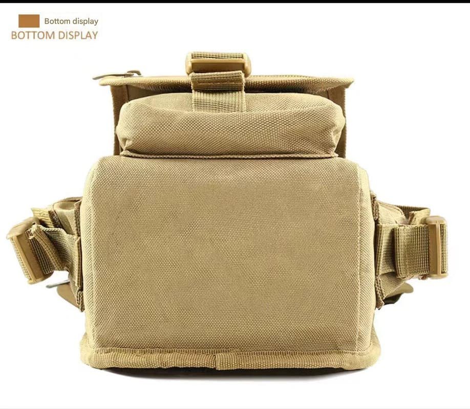 Black Tactical Outdoor Leg Bag – 900D Durable Multi-Layer Waist Pack for Cycling, Fishing, and Security 6 Black Tactical Outdoor Leg Bag – 900D Durable Multi-Layer Waist Pack for Cycling, Fishing, and Security - Image 6