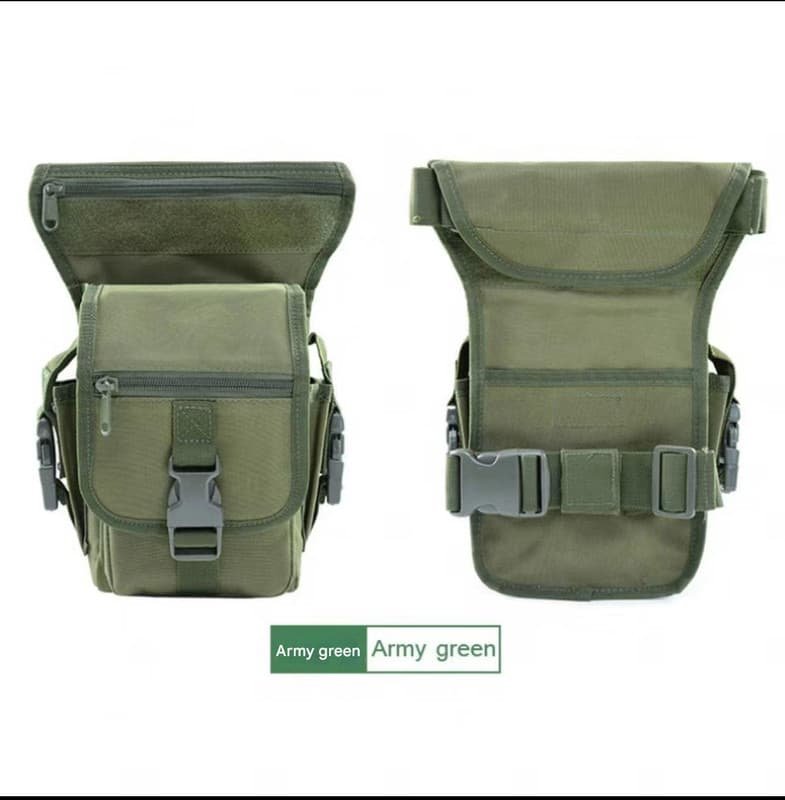 Green Tactical Outdoor Leg Bag - 900D Durable Multi-Layer Waist Pack for Cycling, Fishing, and Security 1 Green Tactical Outdoor Leg Bag - 900D Durable Multi-Layer Waist Pack for Cycling, Fishing, and Security