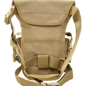 Khaki Tactical Outdoor Leg Bag - 900D Durable Multi-Layer Waist Pack for Cycling, Fishing, and Security | Fitness Equipment Store