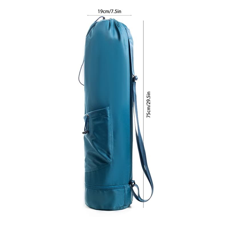 Dark Blue Durable Yoga Mat Carry Bag - Multi-Functional Fitness Backpack with Wet Pocket(Mugs are filming props, not included) 1 Dark Blue Durable Yoga Mat Carry Bag - Multi-Functional Fitness Backpack with Wet Pocket(Mugs are filming props, not included)
