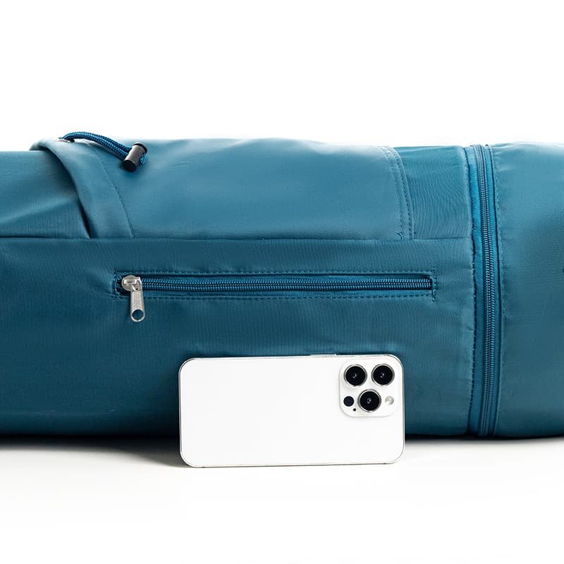 Dark Blue Durable Yoga Mat Carry Bag - Multi-Functional Fitness Backpack with Wet Pocket(Mugs are filming props, not included) 3 Dark Blue Durable Yoga Mat Carry Bag - Multi-Functional Fitness Backpack with Wet Pocket(Mugs are filming props, not included) - Image 3