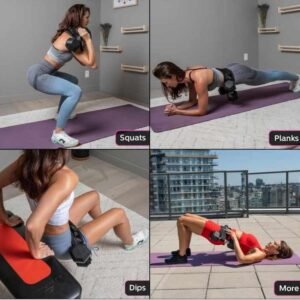 Black Portable Hip Thrust and Glute Training Belt - Adjustable Weightlifting Support Strap(Dumbbells not included) | Fitness Equipment Store