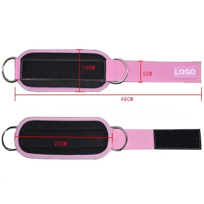 Pink Set (2 Ankle Straps + 3 elastic ropes + 1 mesh bag) Adjustable Ankle Straps for Leg and Glute Training - EVA Padded Gym Foot Straps 3 Pink Set (2 Ankle Straps + 3 elastic ropes + 1 mesh bag) Adjustable Ankle Straps for Leg and Glute Training - EVA Padded Gym Foot Straps - Image 3