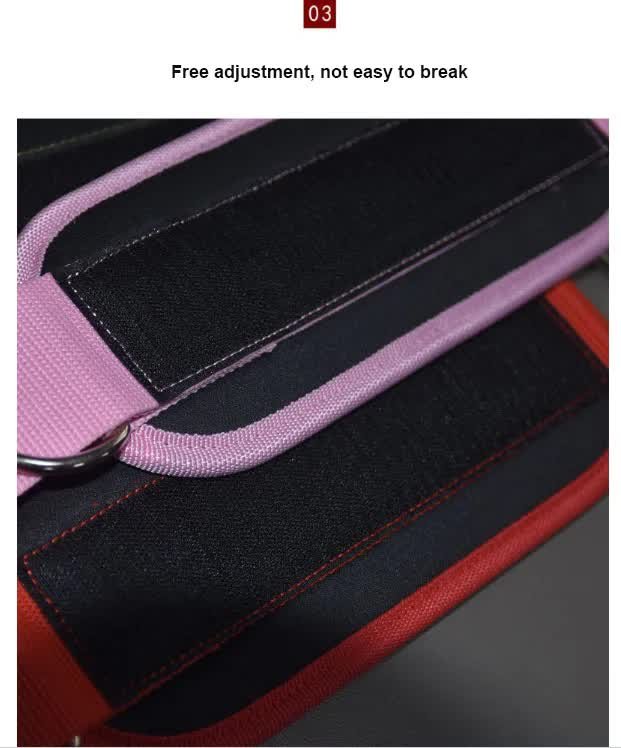 Red Set (2 Ankle Straps + 3 elastic ropes + 1 mesh bag) Adjustable Ankle Straps for Leg and Glute Training - EVA Padded Gym Foot Straps 7 Red Set (2 Ankle Straps + 3 elastic ropes + 1 mesh bag) Adjustable Ankle Straps for Leg and Glute Training - EVA Padded Gym Foot Straps - Image 7