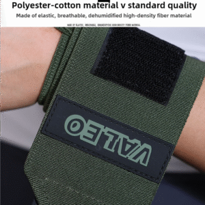 1 Pair Black Heavy-Duty Gym Wrist Wraps for Weightlifting, Powerlifting, and Injury Prevention | Fitness Equipment Store