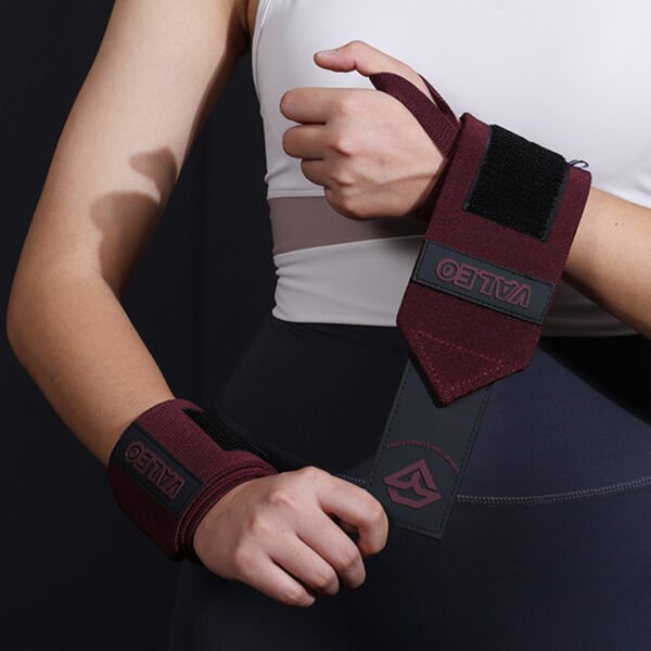 1 Pair Claret Heavy-Duty Gym Wrist Wraps for Weightlifting, Powerlifting, and Injury Prevention | Fitness Equipment Store