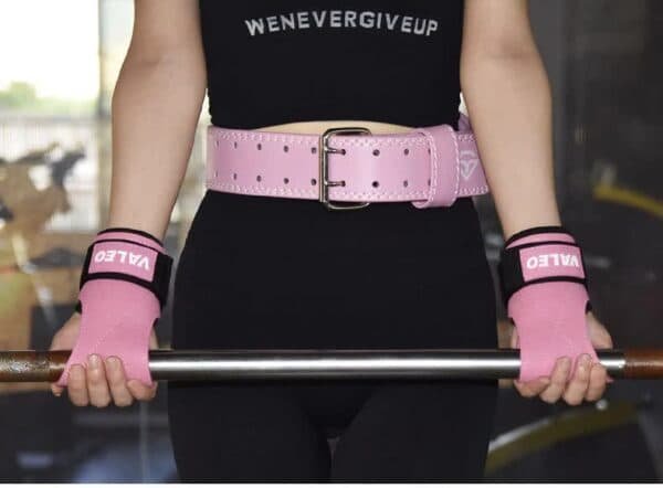 1 Pair Pink Durable Gym Palm Guard with Ultra-fiber Leather for Heavy Lifting ‚Äì Wrist Support Straps for Pull-ups and Deadlifts | Fitness Equipment Store