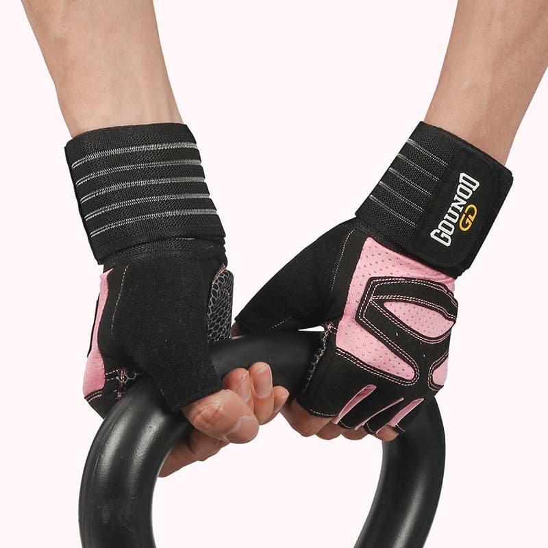 Size L Black And Pink Breathable Anti-Slip Gym Gloves for Workout and Weightlifting - Durable, Adjustable Fitness Gloves for Men and Women 1 Size L Black And Pink Breathable Anti-Slip Gym Gloves for Workout and Weightlifting - Durable, Adjustable Fitness Gloves for Men and Women