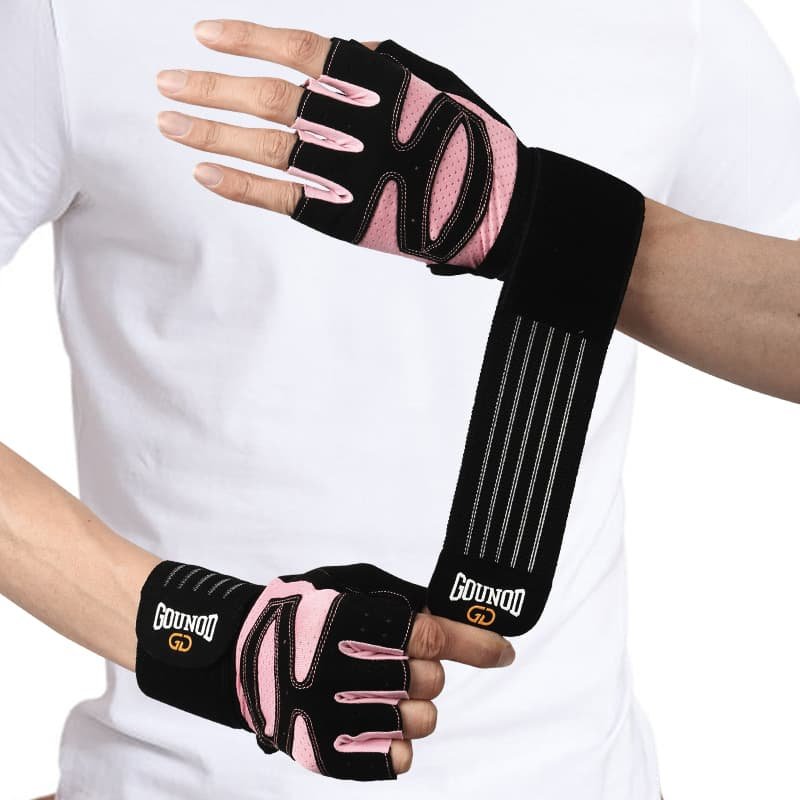 Size L Black And Pink Breathable Anti-Slip Gym Gloves for Workout and Weightlifting - Durable, Adjustable Fitness Gloves for Men and Women 5 Size L Black And Pink Breathable Anti-Slip Gym Gloves for Workout and Weightlifting - Durable, Adjustable Fitness Gloves for Men and Women - Image 5