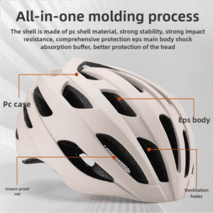 Off White Summer Cycling Helmet for Men and Women - Lightweight, Breathable Road Bike Helmet with Ventilation and Safety Features 2 Off White Summer Cycling Helmet for Men and Women - Lightweight, Breathable Road Bike Helmet with Ventilation and Safety Features | Fitness Equipment Store