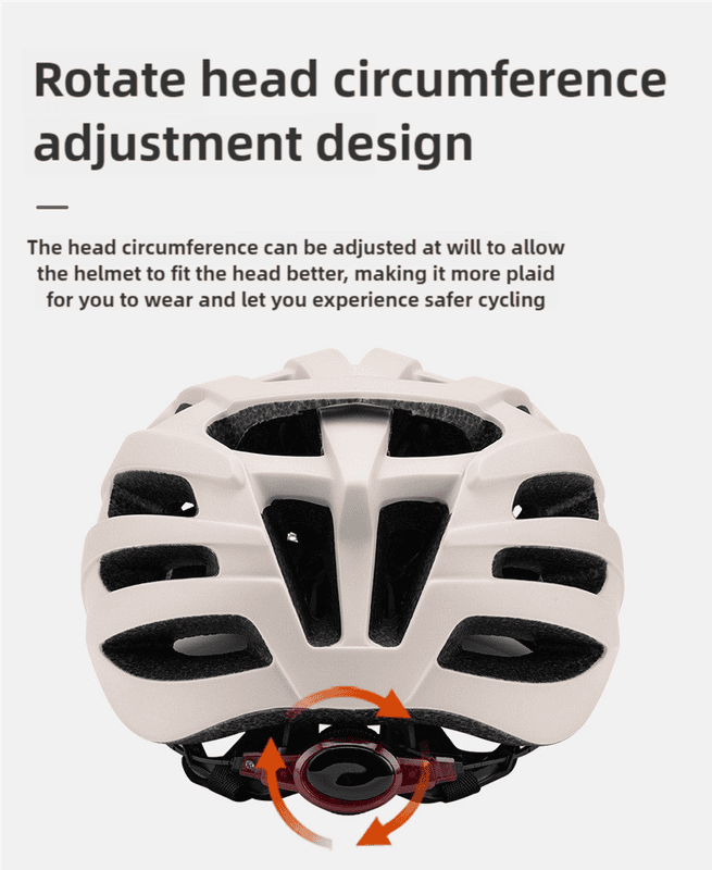 V888-ELOSUNG17588-216398-05.png Off White Summer Cycling Helmet for Men and Women - Lightweight, Breathable Road Bike Helmet with Ventilation and Safety Features | Fitness Equipment Store