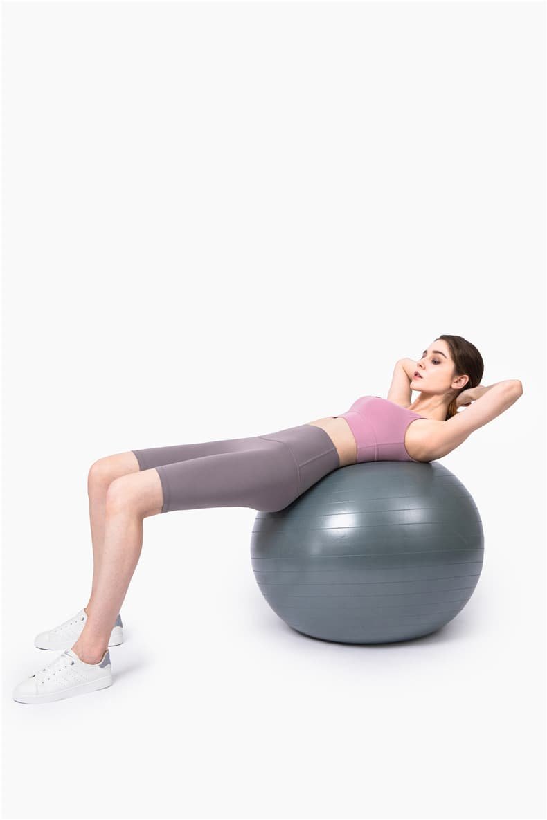 Size L Titanium Grey Seamless High-Waisted Yoga Shorts for Women - Tummy Control & Butt Lifting Fitness Shorts 2 Size L Titanium Grey Seamless High-Waisted Yoga Shorts for Women - Tummy Control & Butt Lifting Fitness Shorts - Image 2