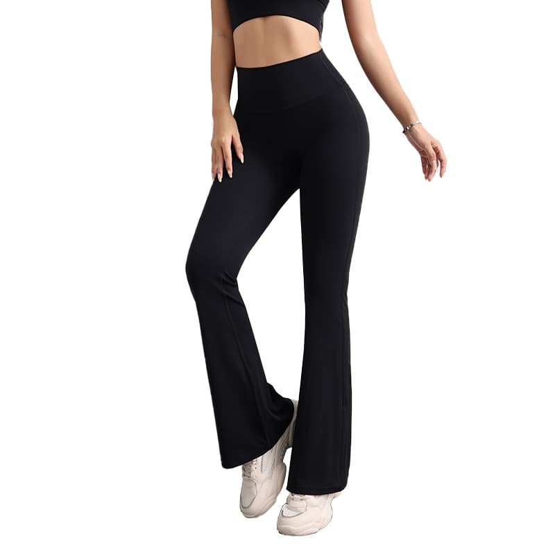 M Black High Waist Flare Yoga Pants - Women's Bootcut Leggings - Peach Lift, Quick Dry, Workout & Fitness Pants 1 M Black High Waist Flare Yoga Pants - Women's Bootcut Leggings - Peach Lift, Quick Dry, Workout & Fitness Pants