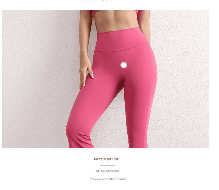 M Blue High Waist Flare Yoga Pants - Women's Bootcut Leggings - Peach Lift, Quick Dry, Workout & Fitness Pants 4 M Blue High Waist Flare Yoga Pants - Women's Bootcut Leggings - Peach Lift, Quick Dry, Workout & Fitness Pants - Image 4