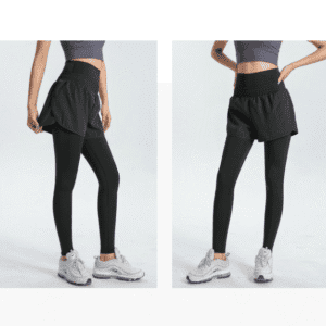 S Grey Women's High-Waist Athletic Skort with Built-In Shorts - Breathable Quick-Dry Running Skirt with Phone Pocket | Fitness Equipment Store