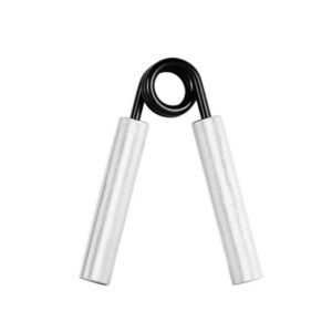 2 pcs Aluminum color Heavy Duty Metal Hand Grip Strengthener ‚Äì Hand Training Equipment for Rehabilitation & Fitness with Adjustable Resistance 50LB