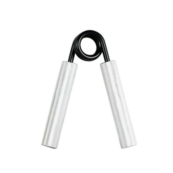 2 pcs Aluminum color Heavy Duty Metal Hand Grip Strengthener ‚Äì Hand Training Equipment for Rehabilitation & Fitness with Adjustable Resistance 50LB | Fitness Equipment Store