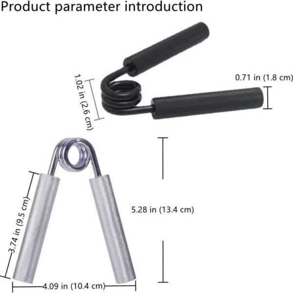 2 pcs Black Heavy Duty Metal Hand Grip Strengthener - Hand Training Equipment for Rehabilitation & Fitness with Adjustable Resistance 250LB | Fitness Equipment Store