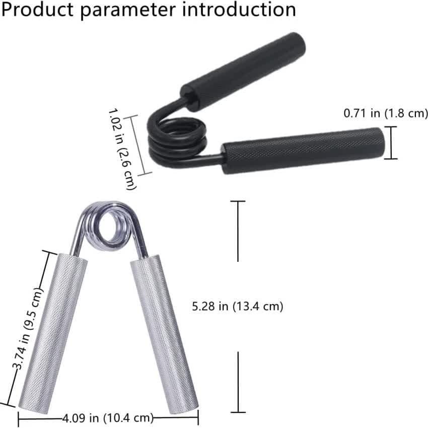 2 pcs Black Heavy Duty Metal Hand Grip Strengthener - Hand Training Equipment for Rehabilitation & Fitness with Adjustable Resistance 300LB 2 2 pcs Black Heavy Duty Metal Hand Grip Strengthener - Hand Training Equipment for Rehabilitation & Fitness with Adjustable Resistance 300LB - Image 2