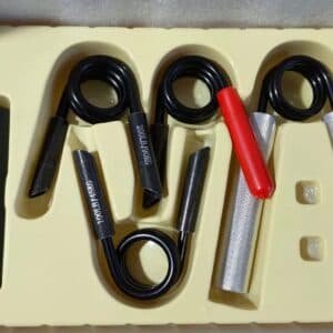 4-in-1 Aluminum Metal Grip Strength Trainer Set with Adjustable Resistance - Wrist, Finger, and Arm Exercise Ôºà50LB-200LBÔºâ