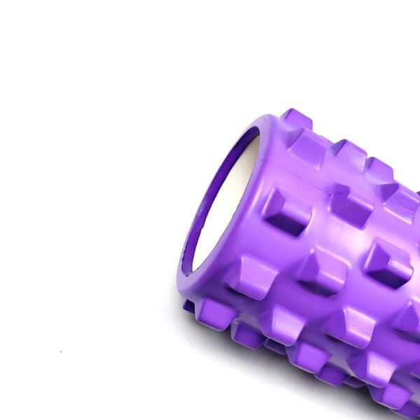 Pink Solid Yoga Foam Roller 45cm - Colorful Wolf Tooth Design Muscle Relaxation Massage Stick for Fitness and Sports | Fitness Equipment Store