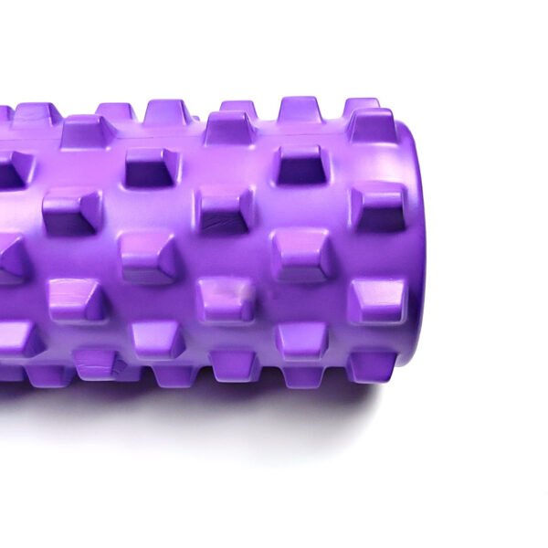 Pink Solid Yoga Foam Roller 45cm - Colorful Wolf Tooth Design Muscle Relaxation Massage Stick for Fitness and Sports | Fitness Equipment Store