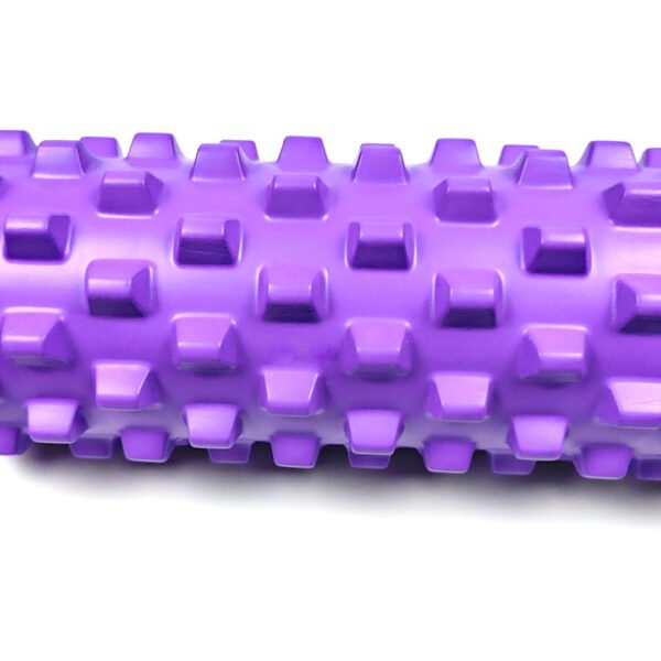 Pink Solid Yoga Foam Roller 45cm - Colorful Wolf Tooth Design Muscle Relaxation Massage Stick for Fitness and Sports | Fitness Equipment Store