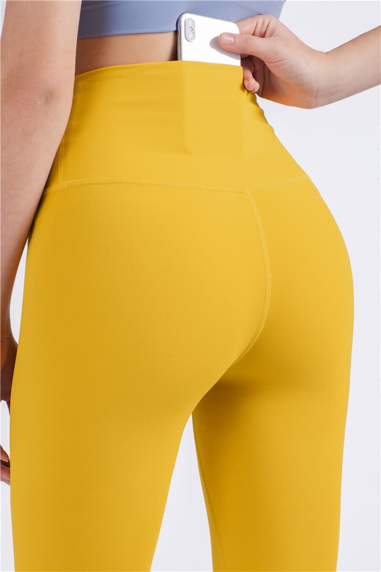 Size L Rose Pink High-Waisted Seamless Yoga Pants for Women - Tummy Control, Butt Lifting & Back Waistband Pocket 8 Size L Rose Pink High-Waisted Seamless Yoga Pants for Women - Tummy Control, Butt Lifting & Back Waistband Pocket - Image 8