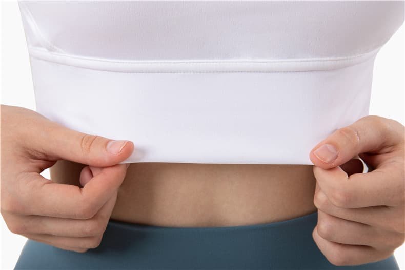 Size S Light Blue Cross-Back Yoga Sports Bra for Women - High Support & Shockproof Fitness Bra 7 Size S Light Blue Cross-Back Yoga Sports Bra for Women - High Support & Shockproof Fitness Bra - Image 7