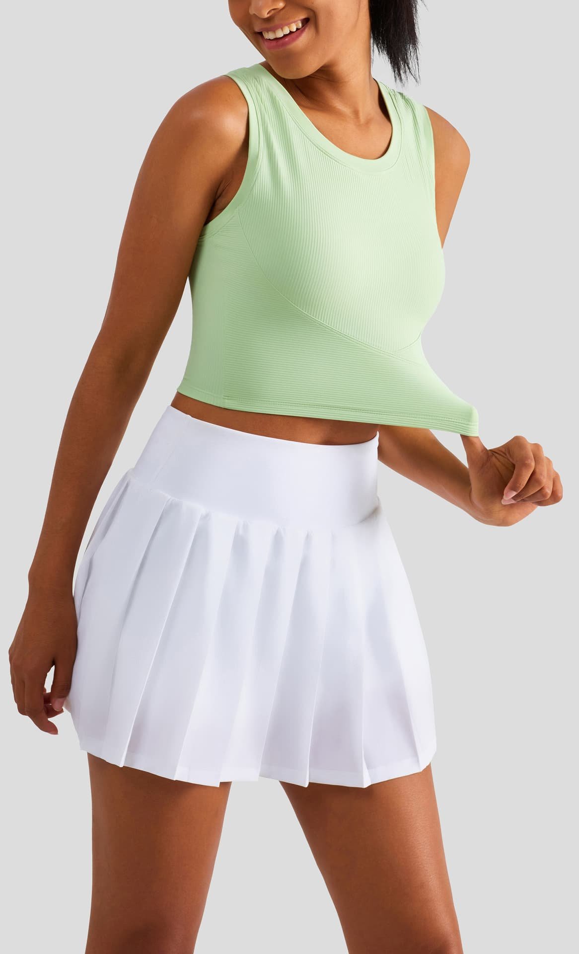 Size 6 Brown Fixed Cup Sports Bra with Cross-Back Design - Seamless Yoga Bra for Women 4 Size 6 Brown Fixed Cup Sports Bra with Cross-Back Design - Seamless Yoga Bra for Women - Image 4