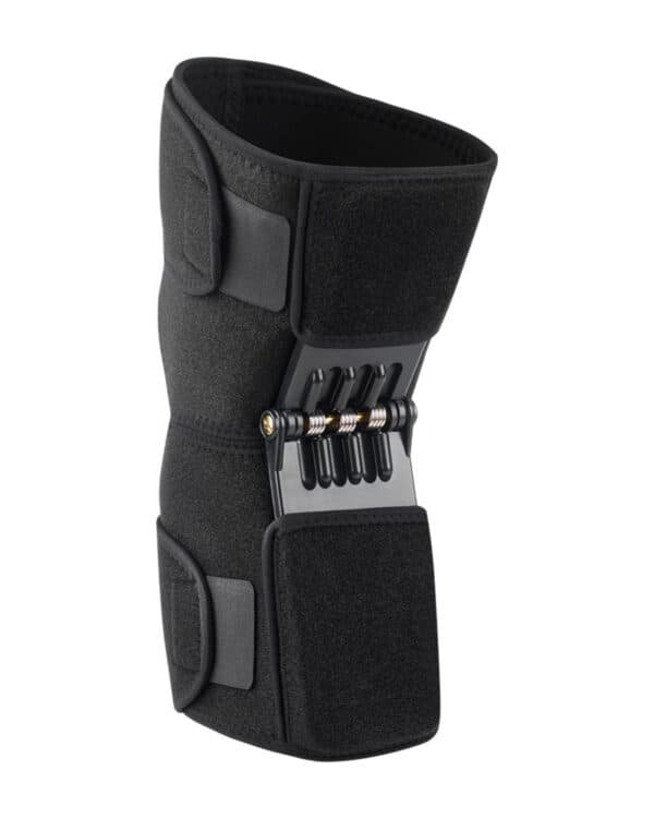 1 Pair Black Adjustable Knee Brace Support with Spring Booster ‚Äì Patella Stabilizer for Squats, Hiking, and Outdoor Sports | Fitness Equipment Store