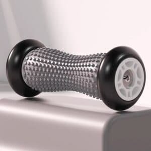 Grey And Black Foot Massage Roller - Plantar Fasciitis & Muscle Relief Tool