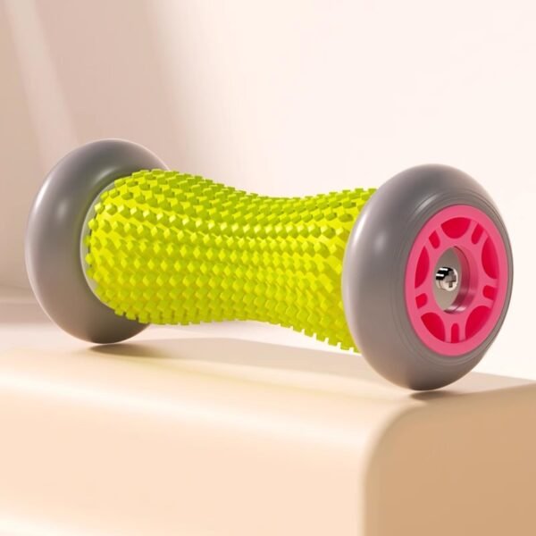 Green And Grey Foot Massage Roller - Plantar Fasciitis & Muscle Relief Tool | Fitness Equipment Store