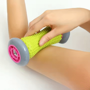 Green And Grey Foot Massage Roller - Plantar Fasciitis & Muscle Relief Tool | Fitness Equipment Store